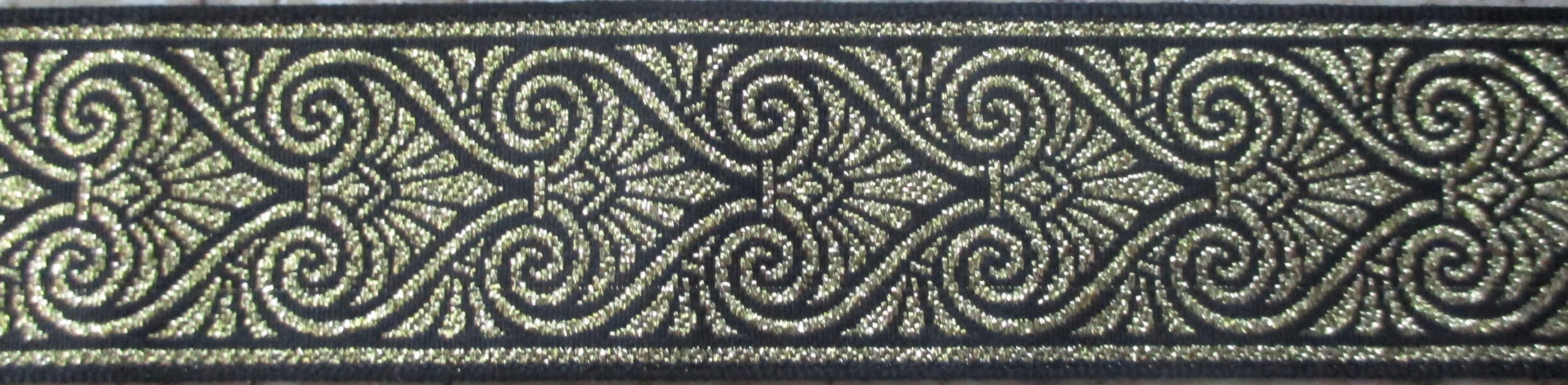 Hearts...Black on Metallic Gold